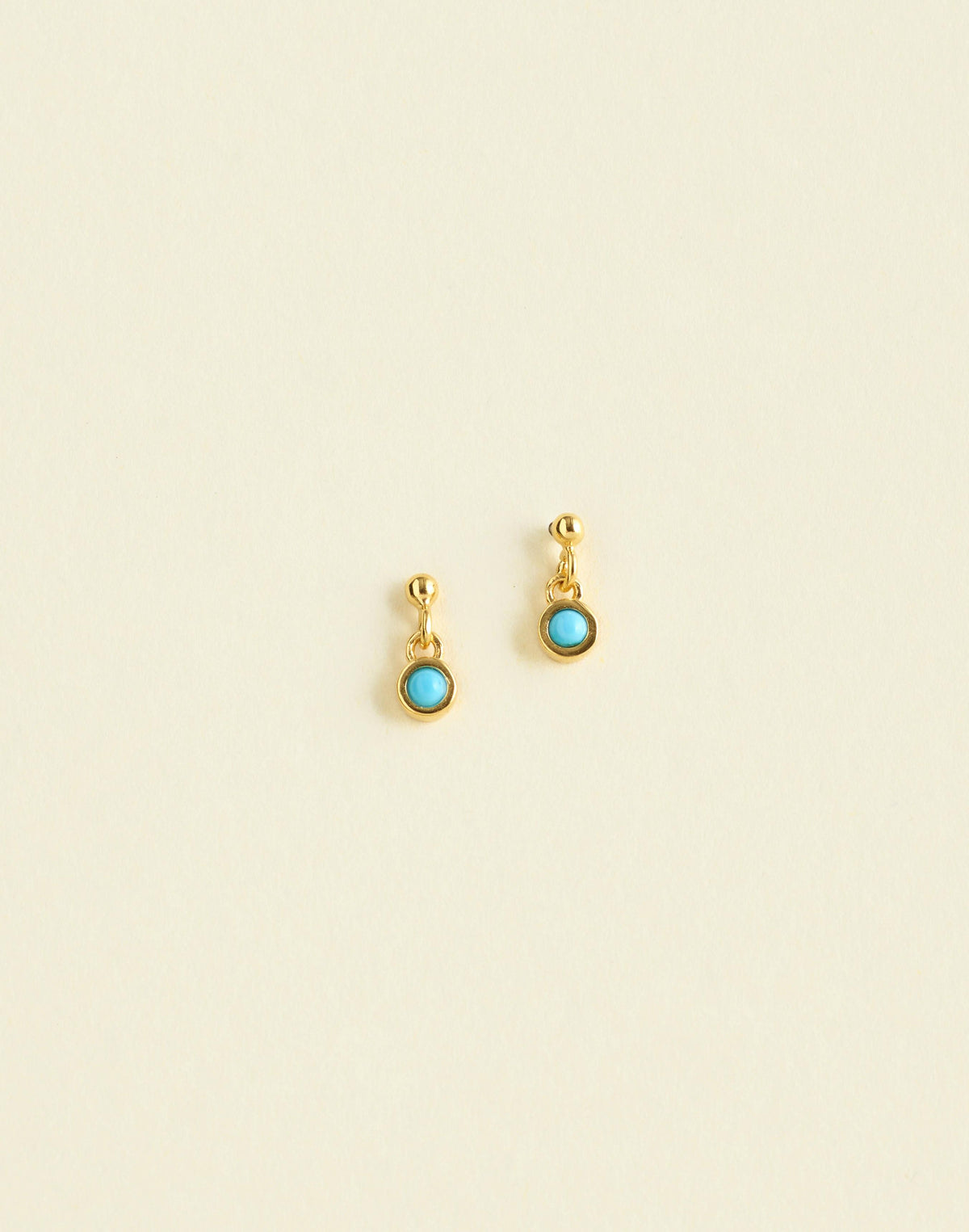 Demi-Fine Turquoise Drop Earrings