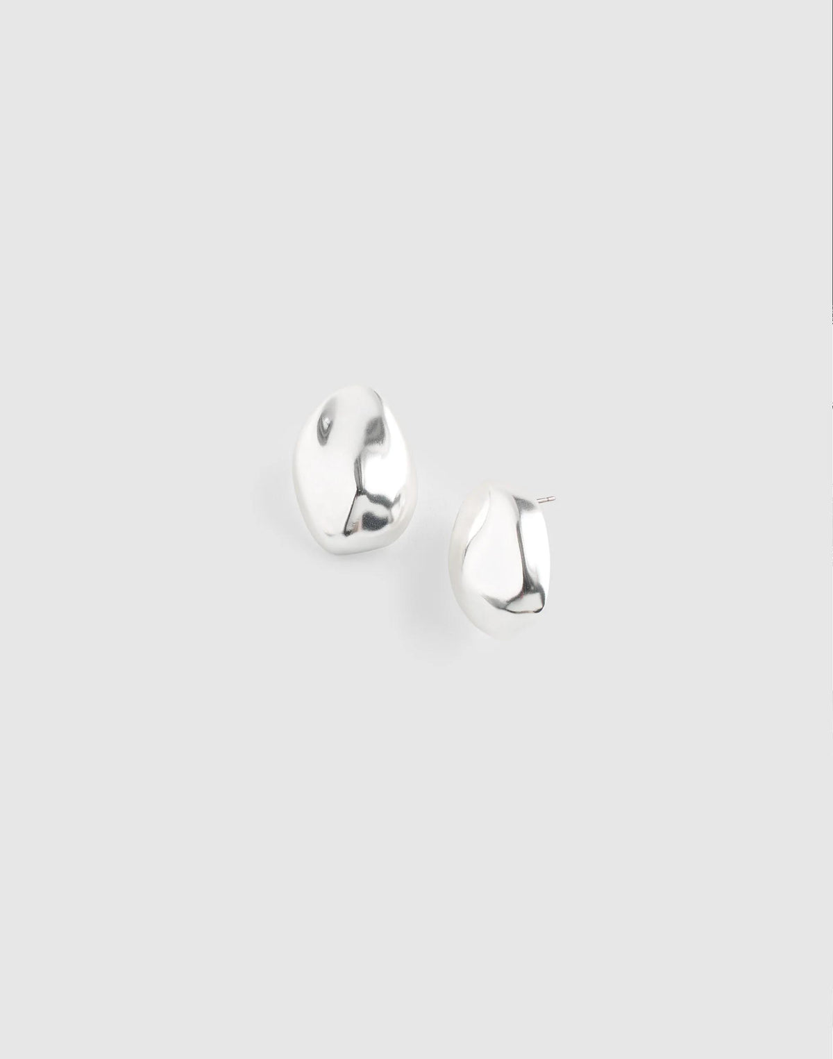 Sculpted Droplet Statement Stud Earrings