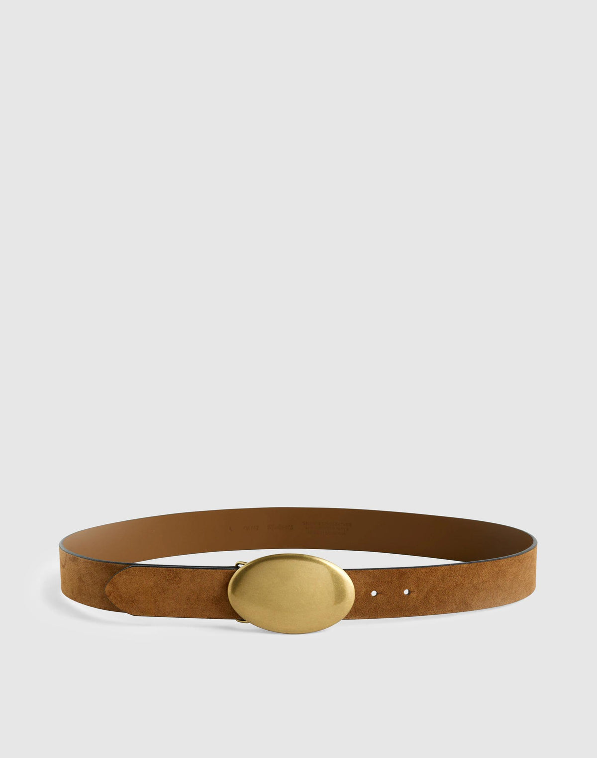 Oval Plaque-Buckle Belt