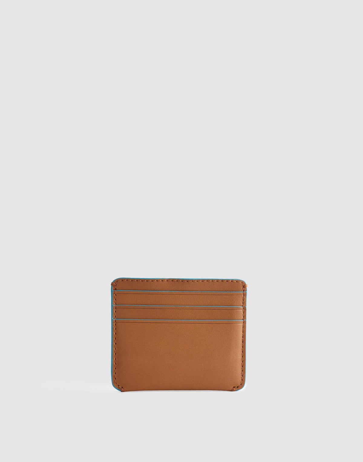 Curved Card Case in Leather