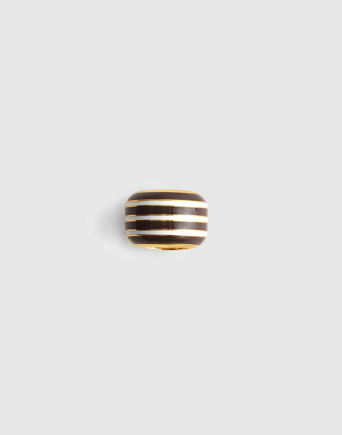 Striped Enamel Bead Clip