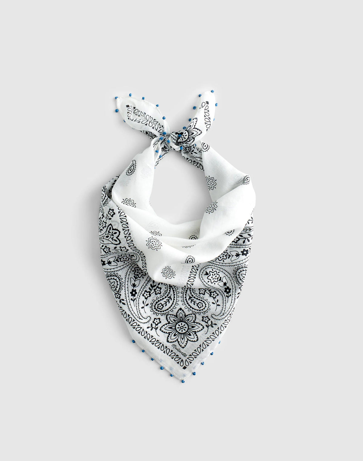 Beaded Bandana in Cotton Blend