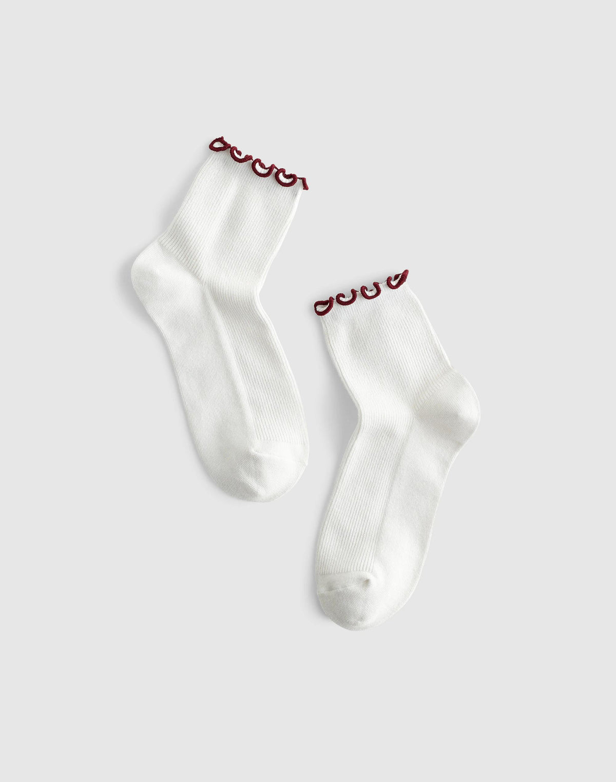 Ruffle-Trim Ankle Socks