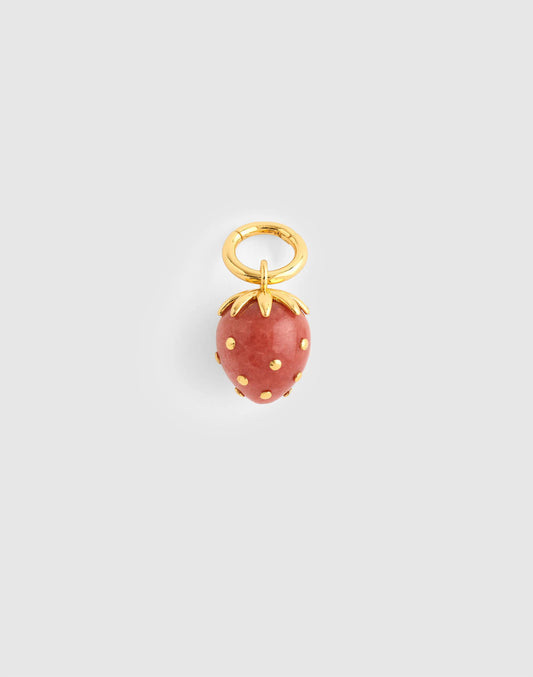 Semiprecious Strawberry Charm