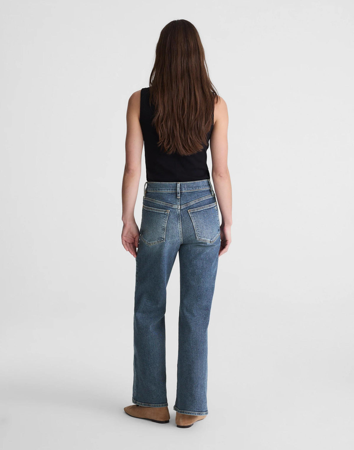 Short Circular Wide-Leg Jean