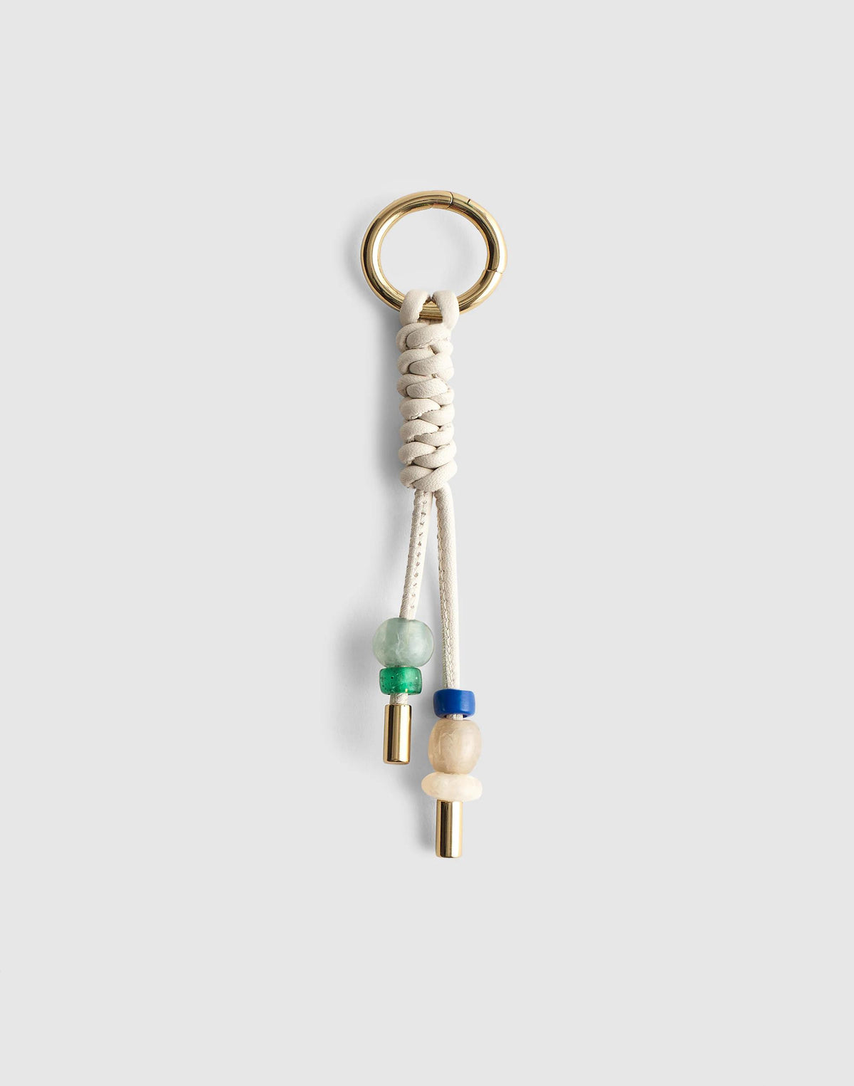 Braided Leather Bag Charm