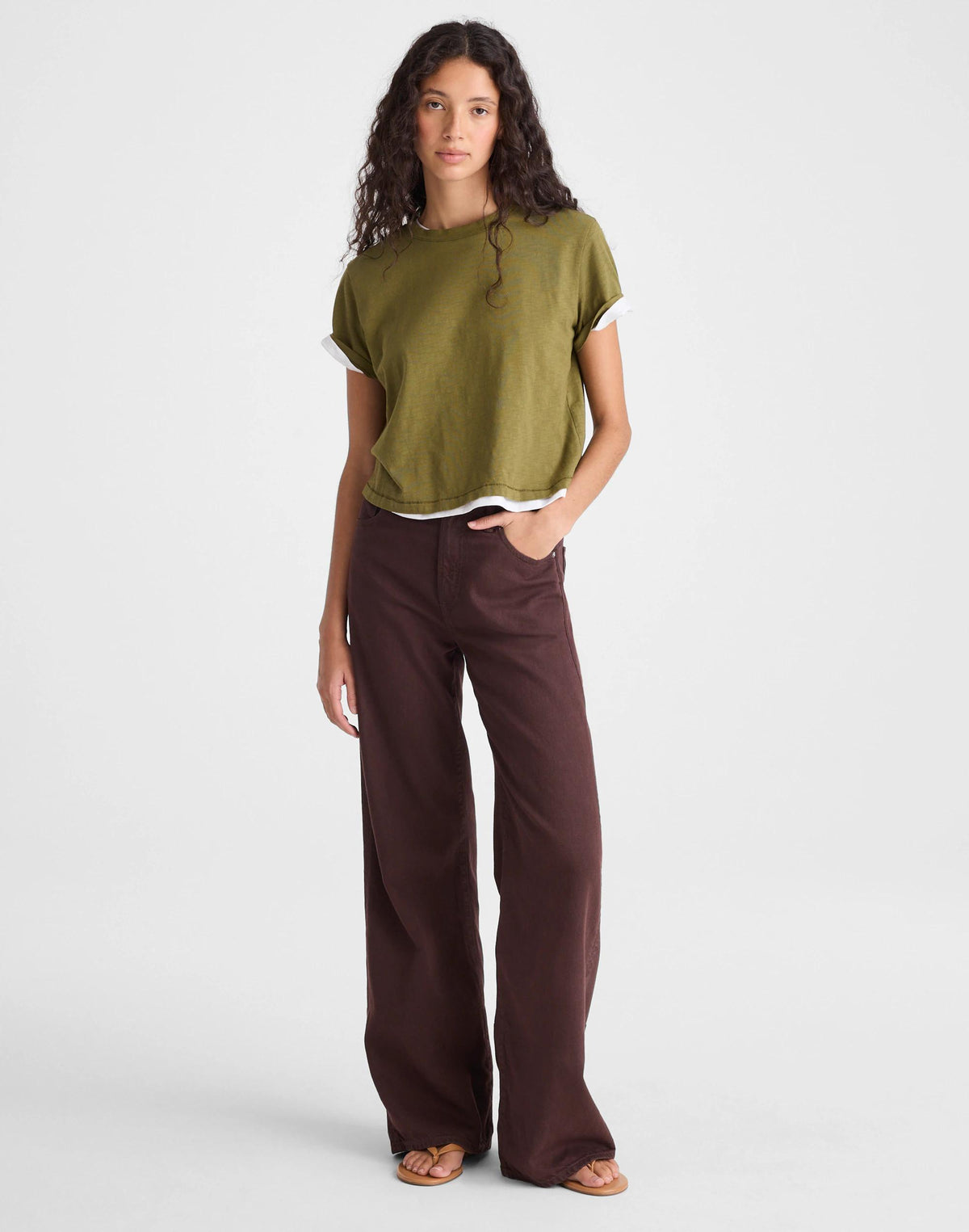 The Short Ultimate Wide-Leg Jean in Airy Denim