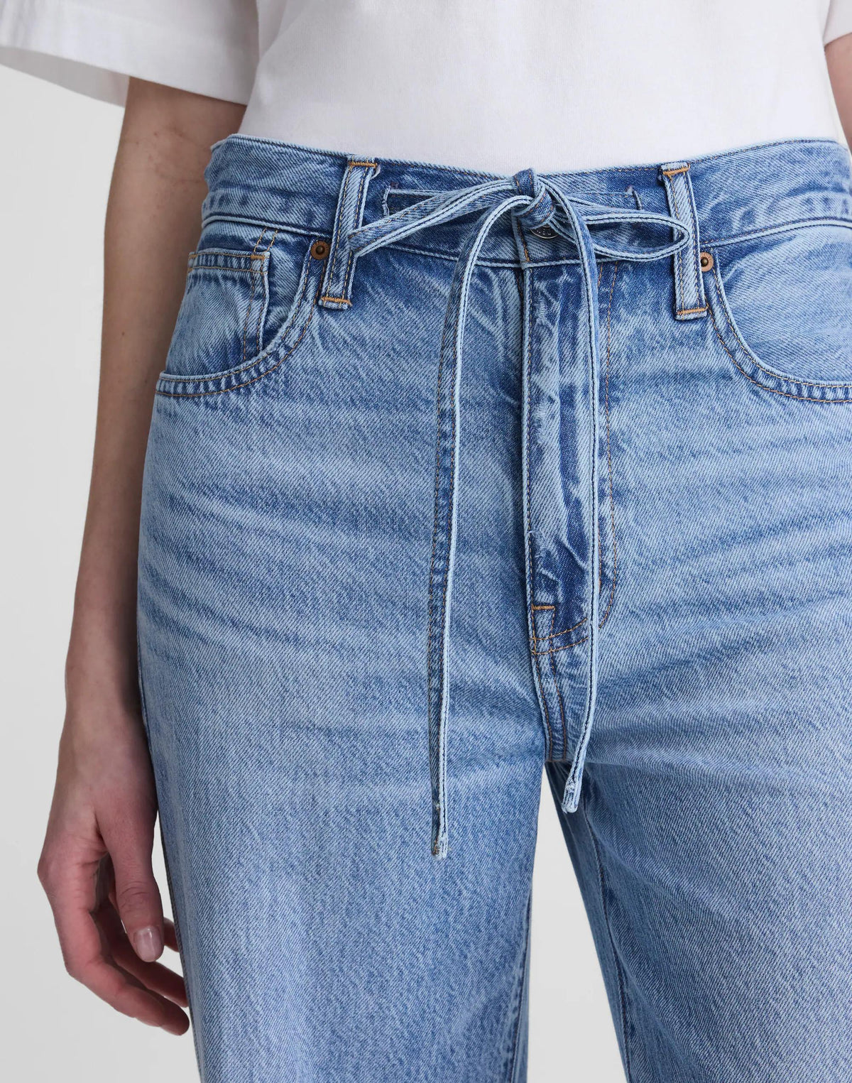 The Short Ultimate Wide-Leg Jean in Airy Denim