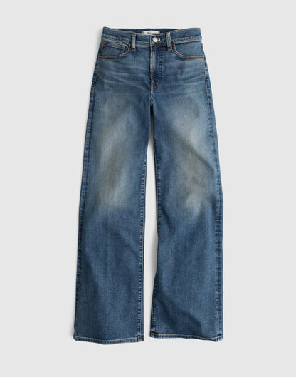 The Short Wide-Leg Jean in Super Stretch