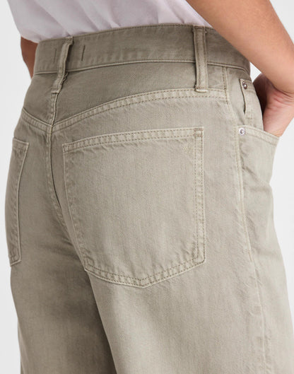 The Short Perfect Vintage Wide-Leg Jean in Airy Denim
