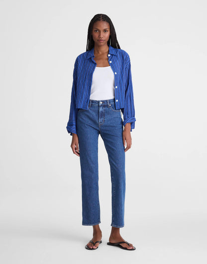 The Short Longline Straight Crop Jean