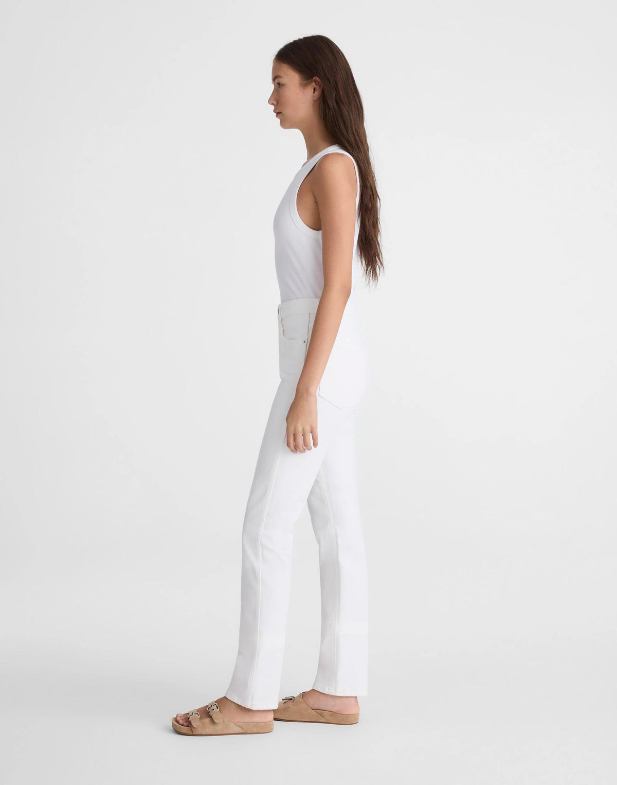 The Short Pencil Jean in Super Stretch Denim