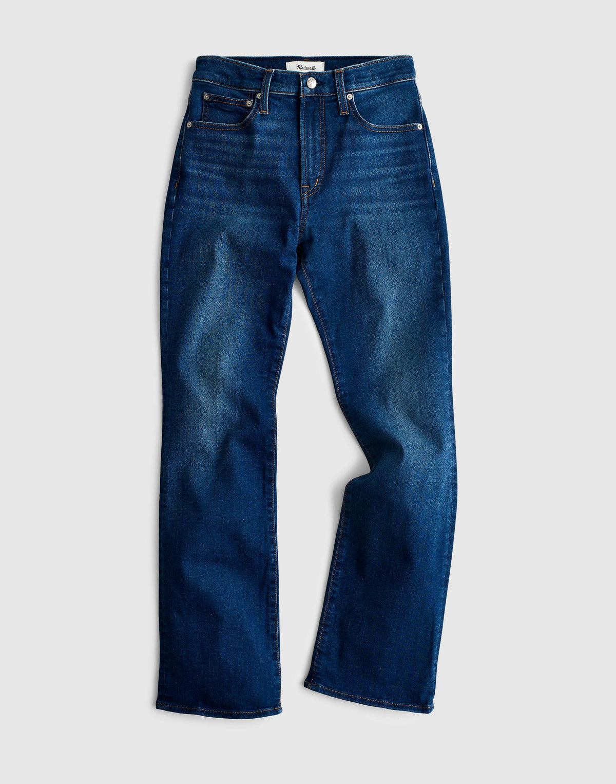 The Short Flare Crop Jean in Super Stretch Denim