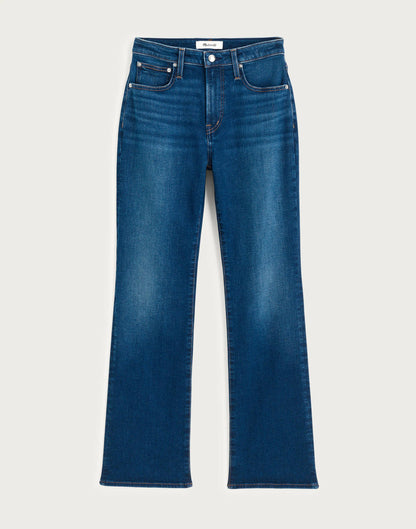 The Short Curvy Flare Crop Jean in Super Stretch Denim