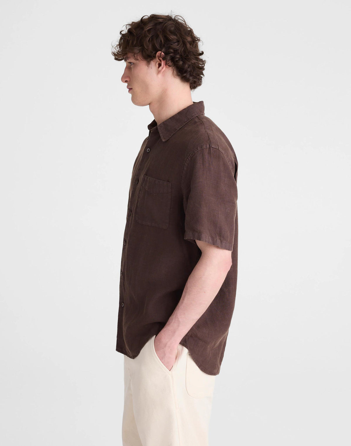 The Allday Short-Sleeve Shirt in Linen
