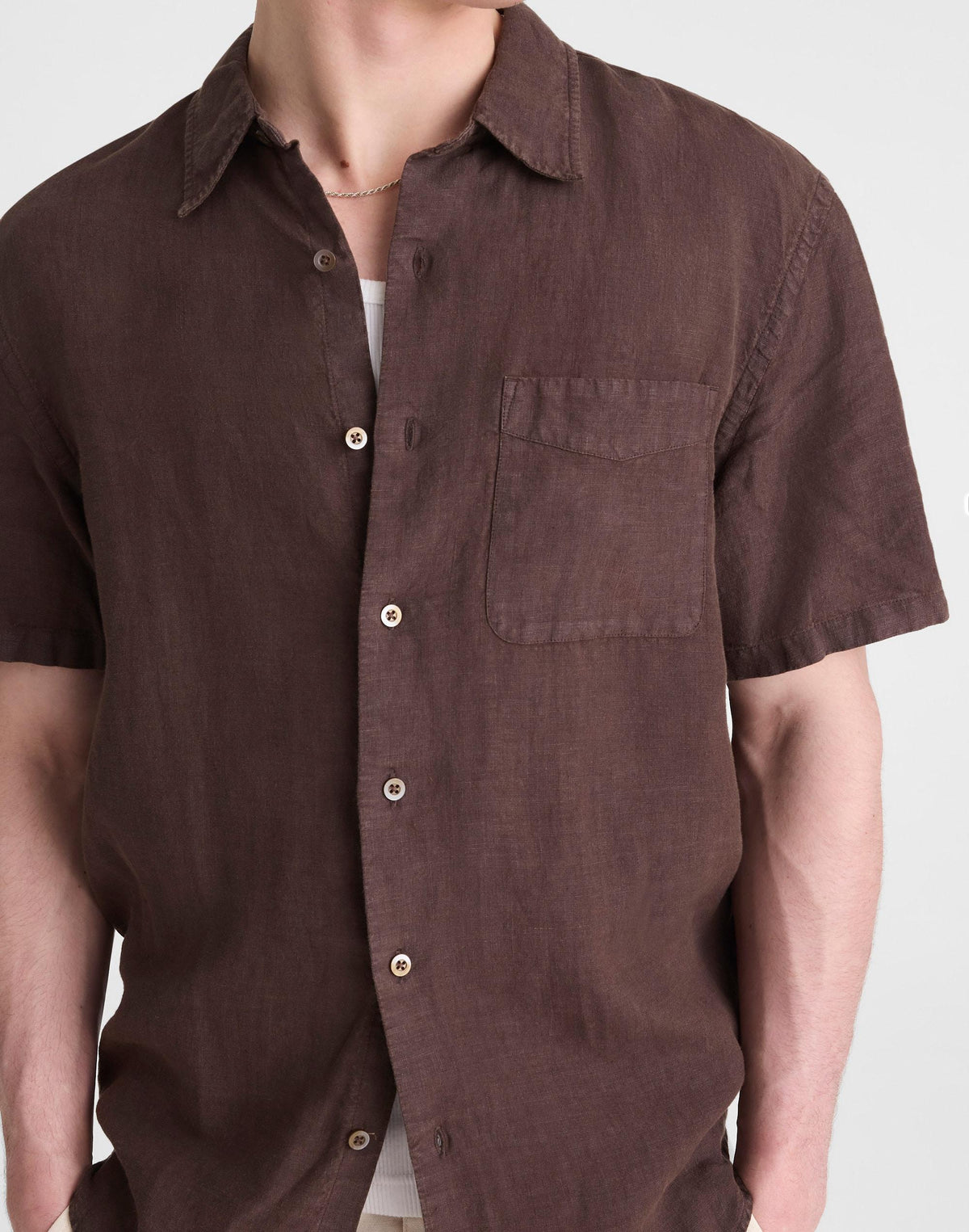 The Allday Short-Sleeve Shirt in Linen