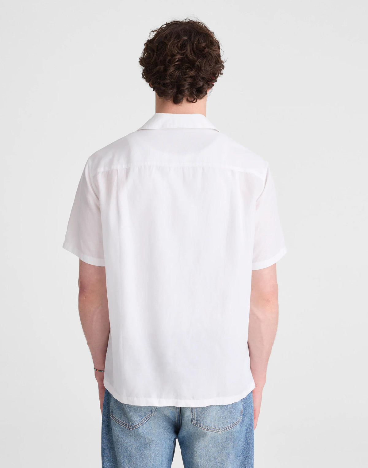 Short-Sleeve Camp Shirt in Archive Linen Blend