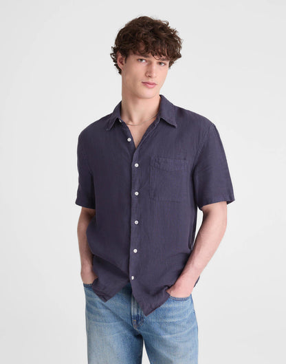 The Allday Short-Sleeve Shirt in Linen