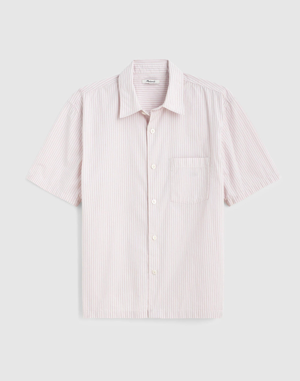 Boxy Cropped Shirt in Crisp Poplin