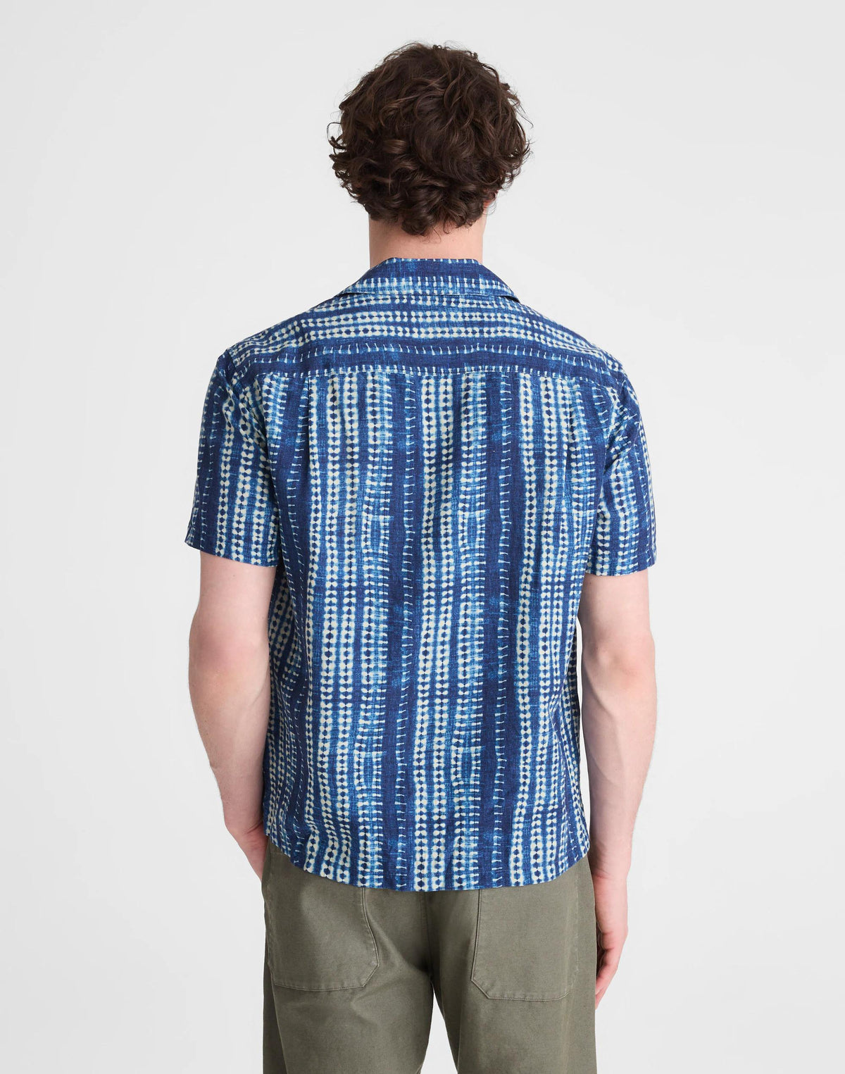 Short-Sleeve Camp Shirt in Archive Linen Blend