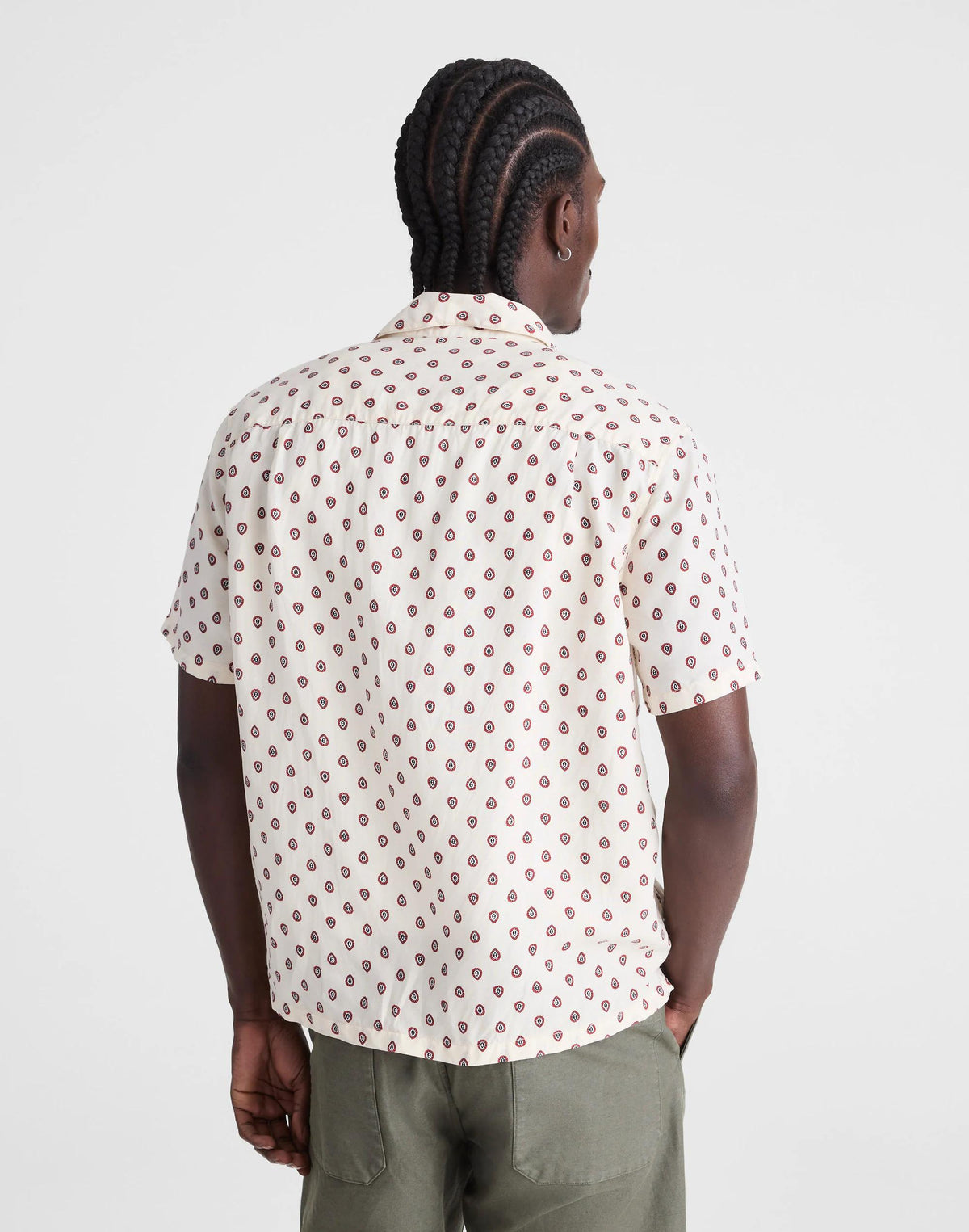 Short-Sleeve Camp Shirt in Archive Linen Blend