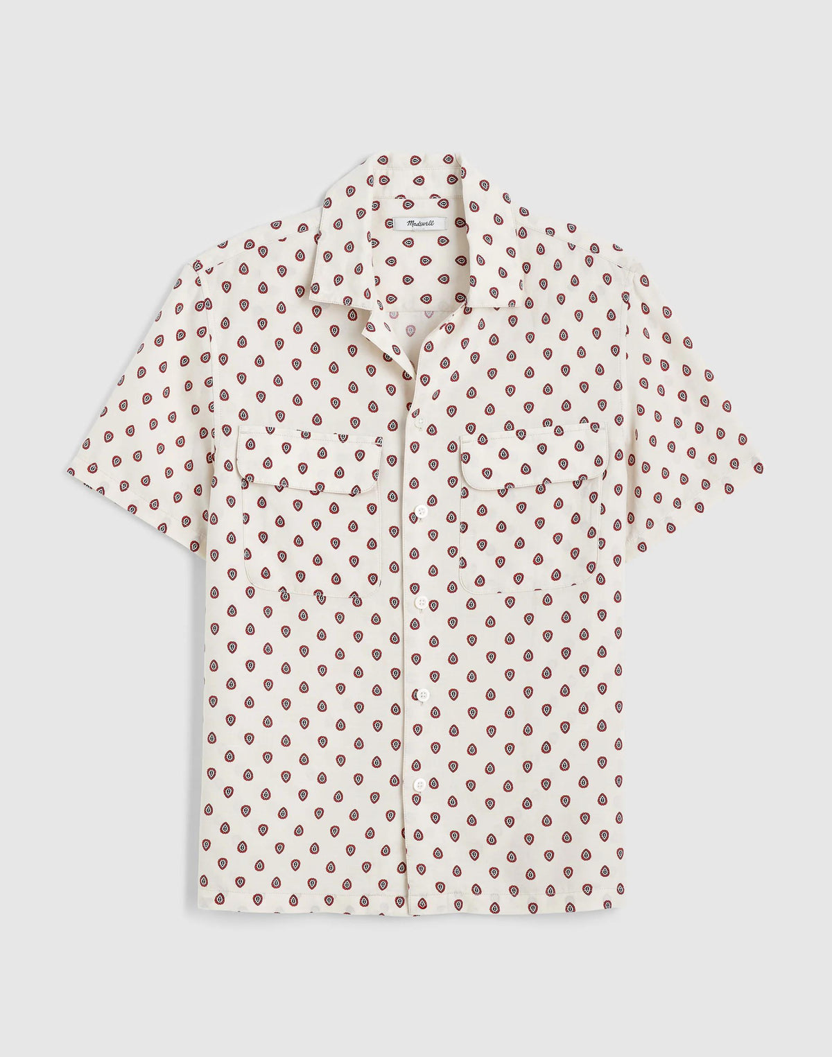 Short-Sleeve Camp Shirt in Archive Linen Blend