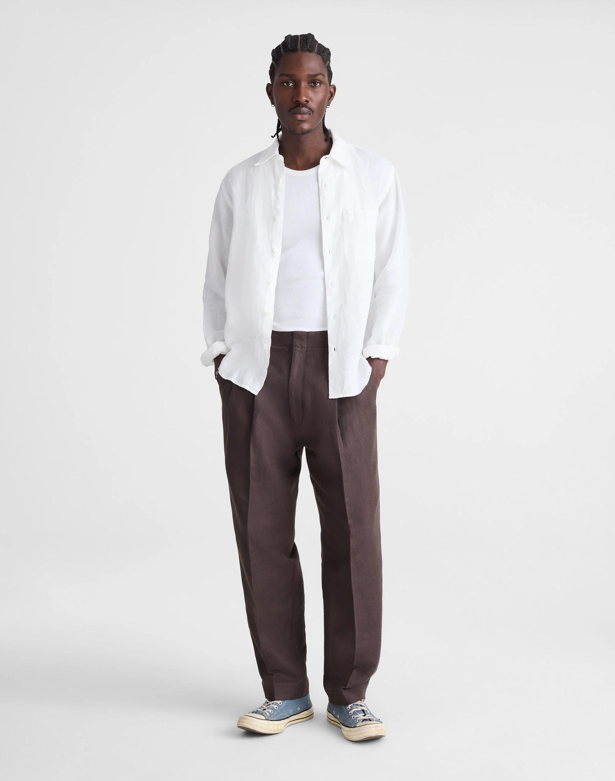 Button-Up Shirt in Linen