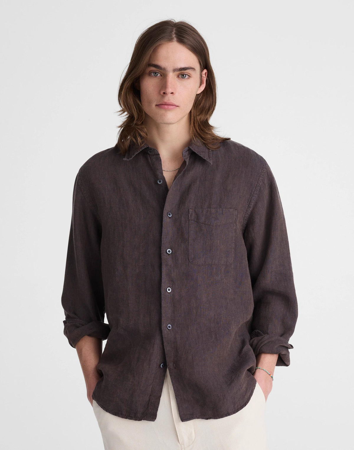 Button-Up Shirt in Linen