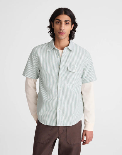 Short-Sleeve Single-Pocket Shirt in Allday Oxford