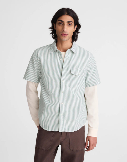 Short-Sleeve Single-Pocket Shirt in Allday Oxford