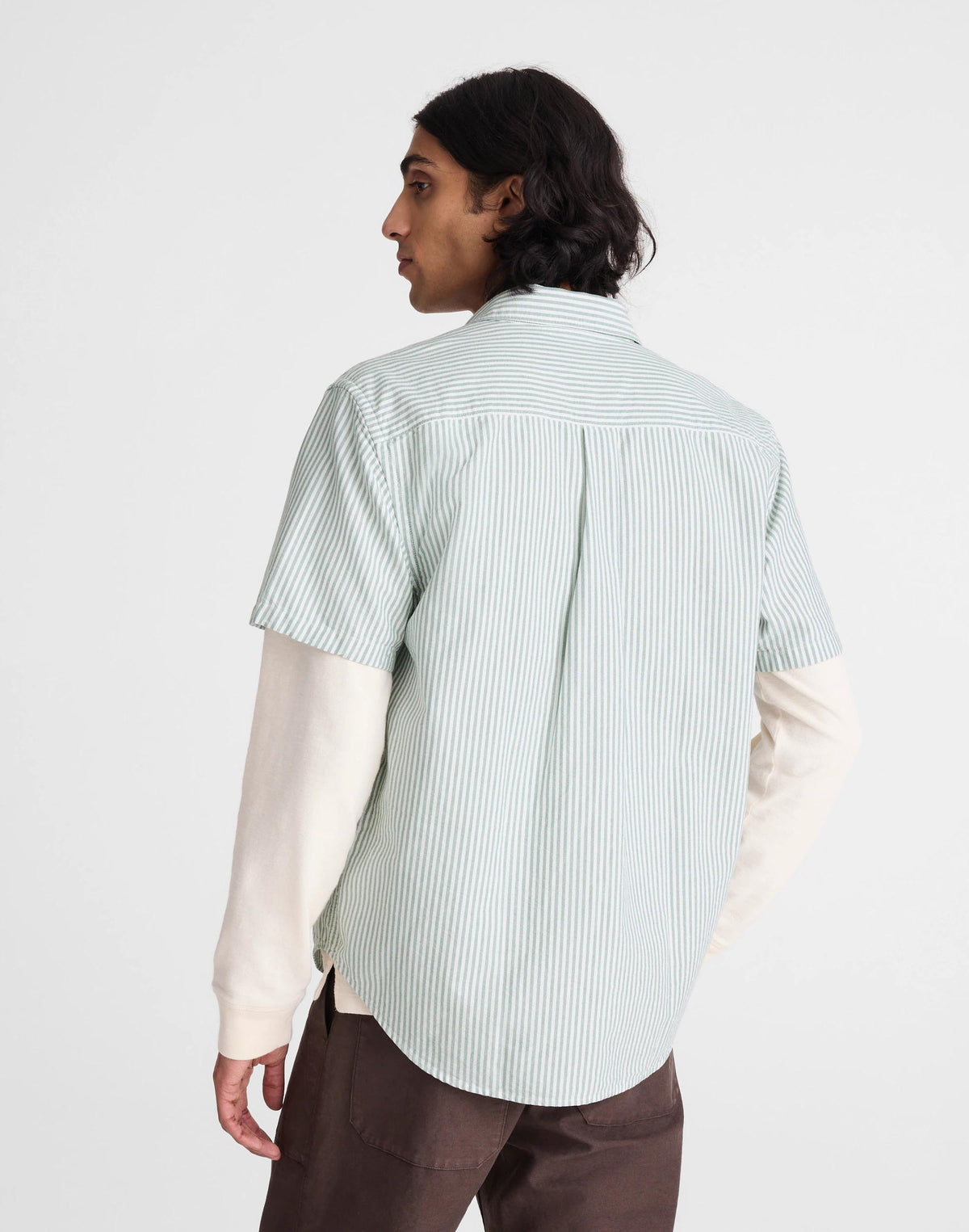 Short-Sleeve Single-Pocket Shirt in Allday Oxford