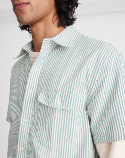 Short-Sleeve Single-Pocket Shirt in Allday Oxford