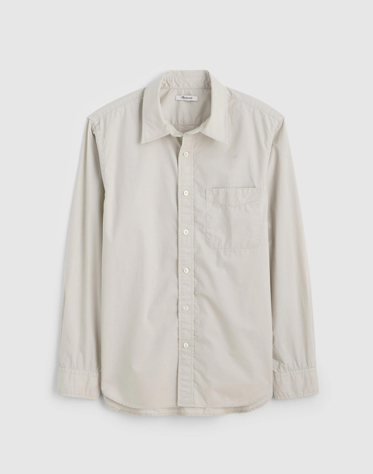 Button-Up Shirt in Crisp Poplin