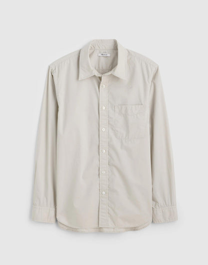 Button-Up Shirt in Crisp Poplin