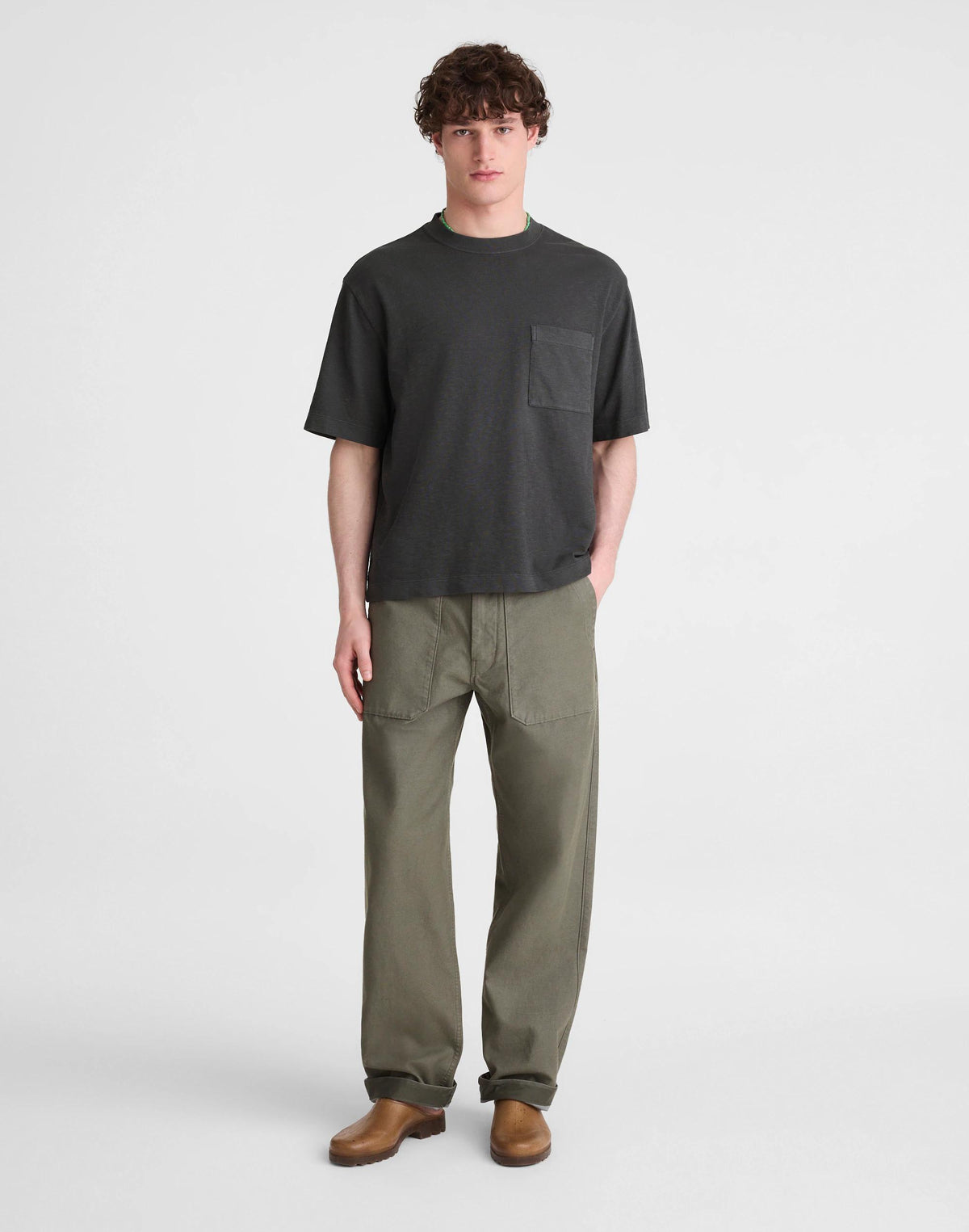 Boxy Pocket Tee in Weekend Slub