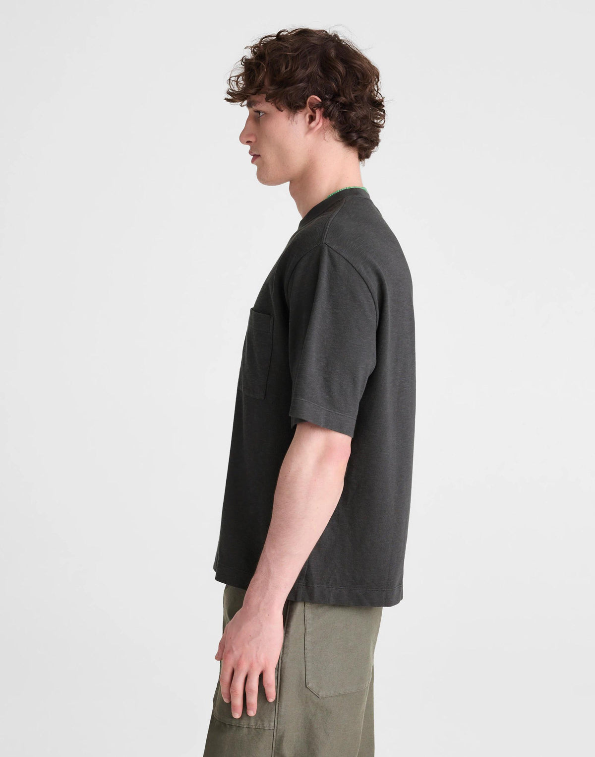 Boxy Pocket Tee in Weekend Slub