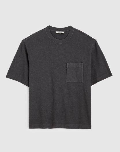 Boxy Pocket Tee in Weekend Slub