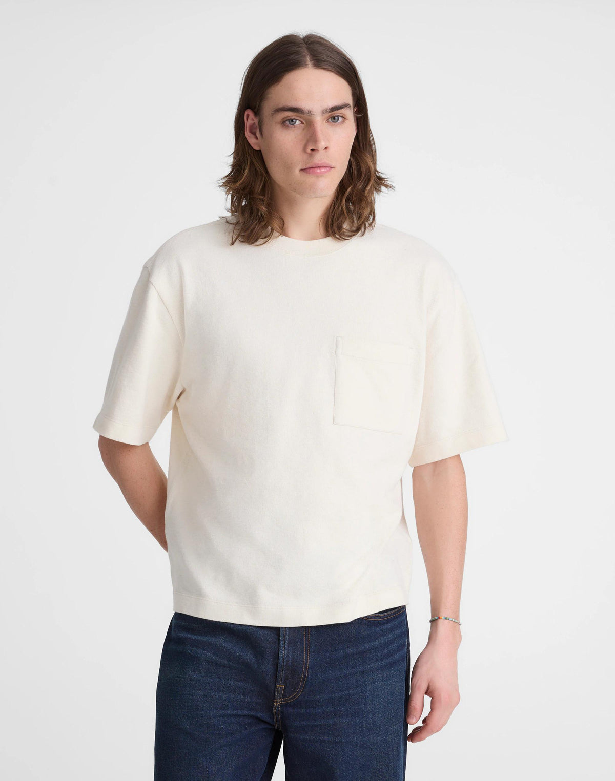 Boxy Pocket Tee in Weekend Slub