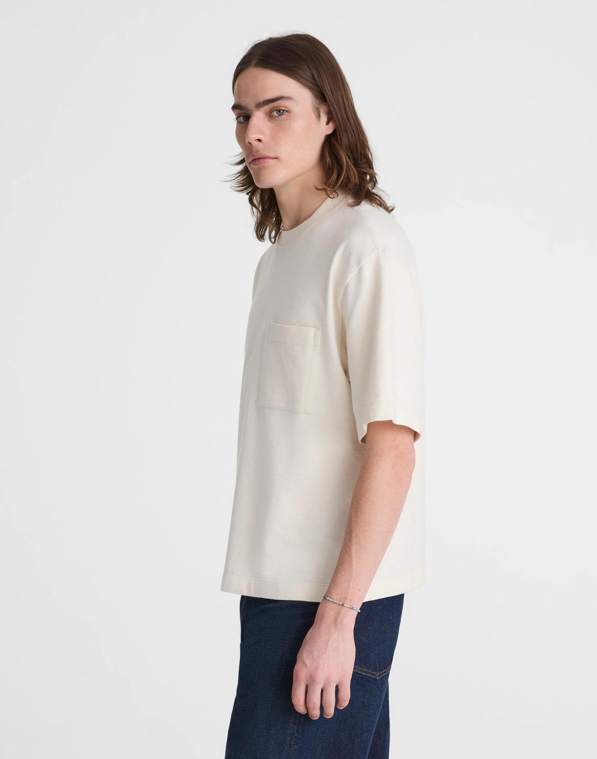 Boxy Pocket Tee in Weekend Slub