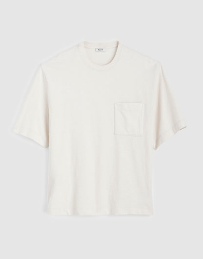 Boxy Pocket Tee in Weekend Slub