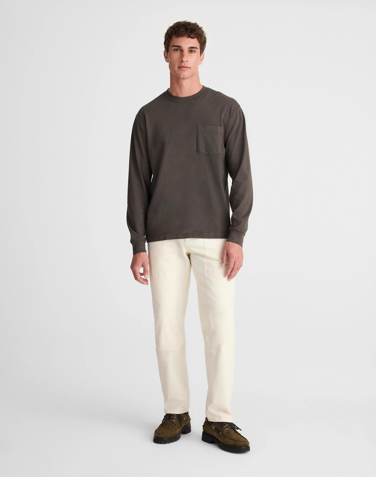 The Long-Sleeve Vintage Pocket Tee