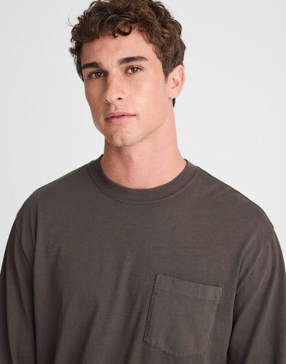 The Long-Sleeve Vintage Pocket Tee