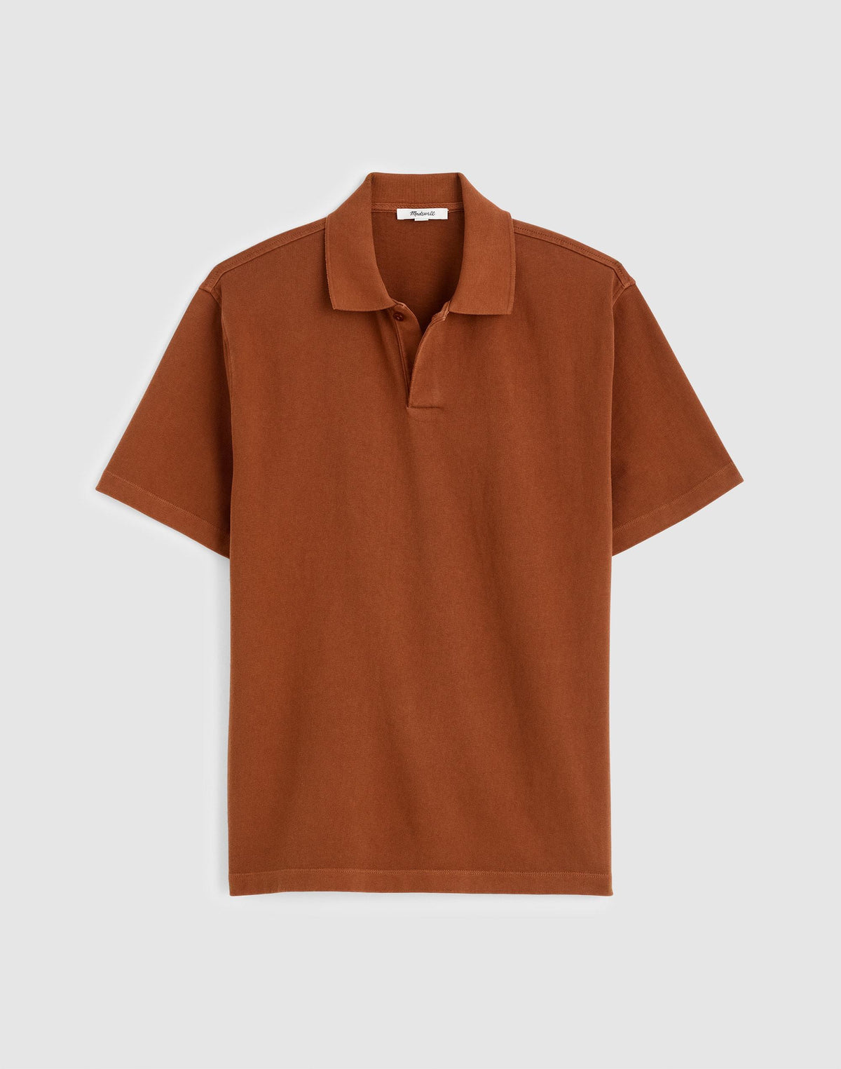 Short-Sleeve Compact-Knit Polo