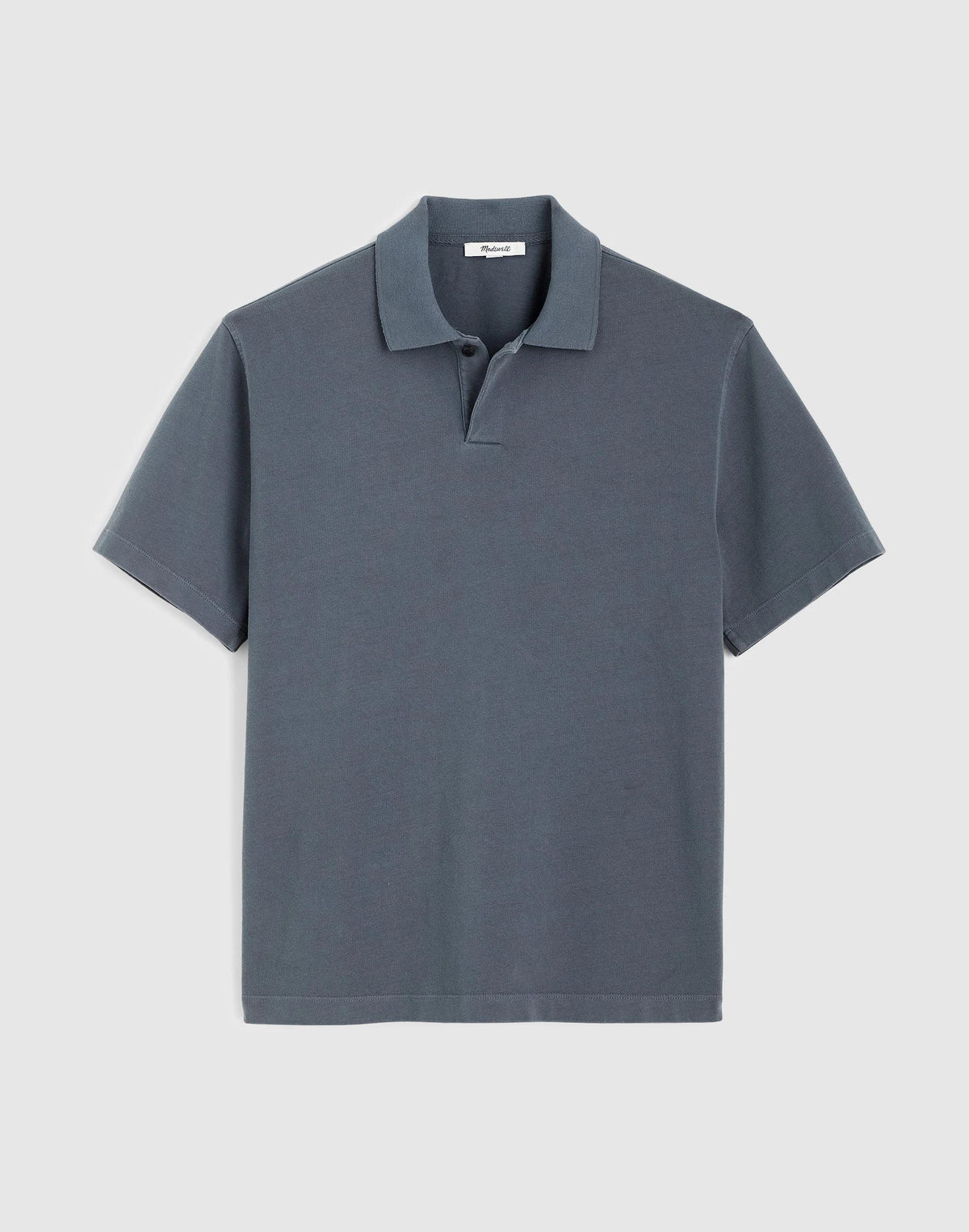 Short-Sleeve Compact-Knit Polo