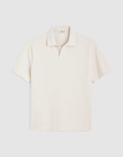 Short-Sleeve Compact-Knit Polo