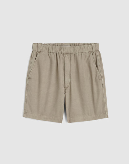 Pull-On Short in Poplin