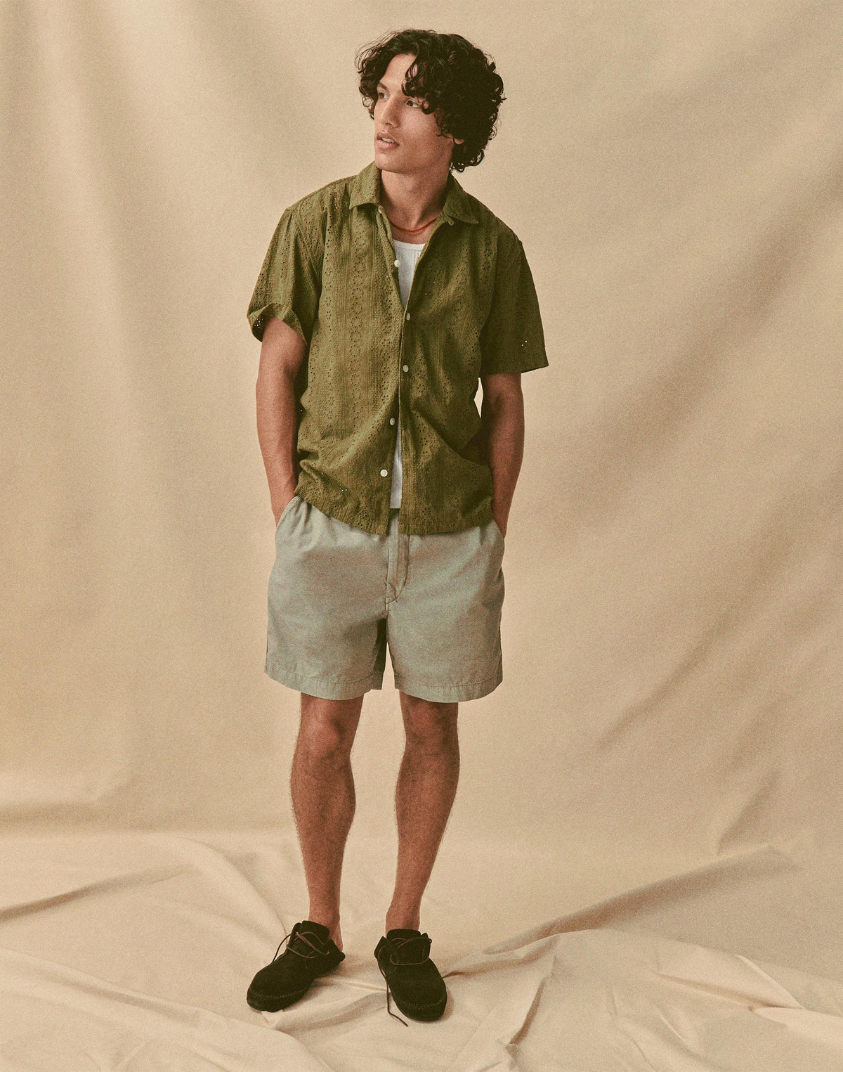 Pull-On Short in Poplin