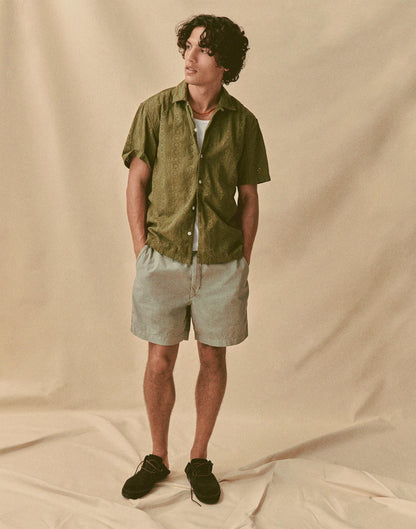 Pull-On Short in Poplin