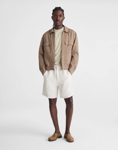Pull-On Shorts in Linen