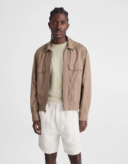 Pull-On Shorts in Linen